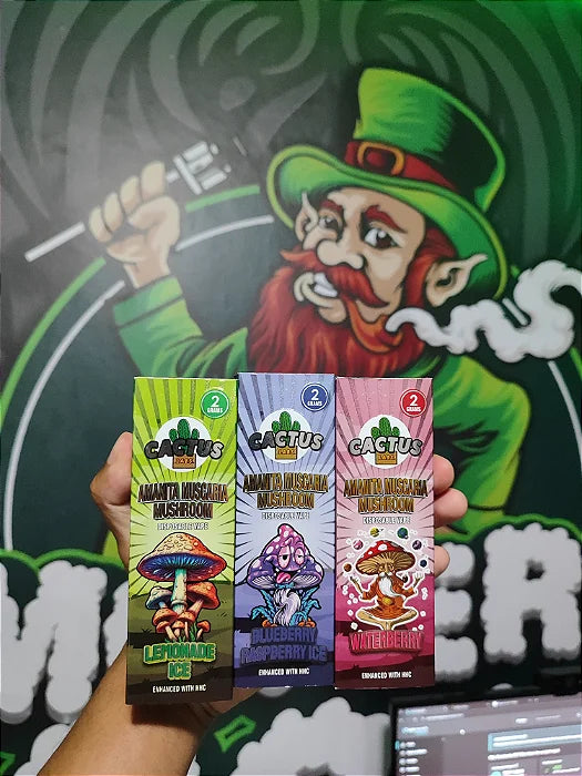 CACTUS 2000mg - Amanita Muscaria Mushroom - Pod Descartável THC - SATIVA - INDICA - HYBRID