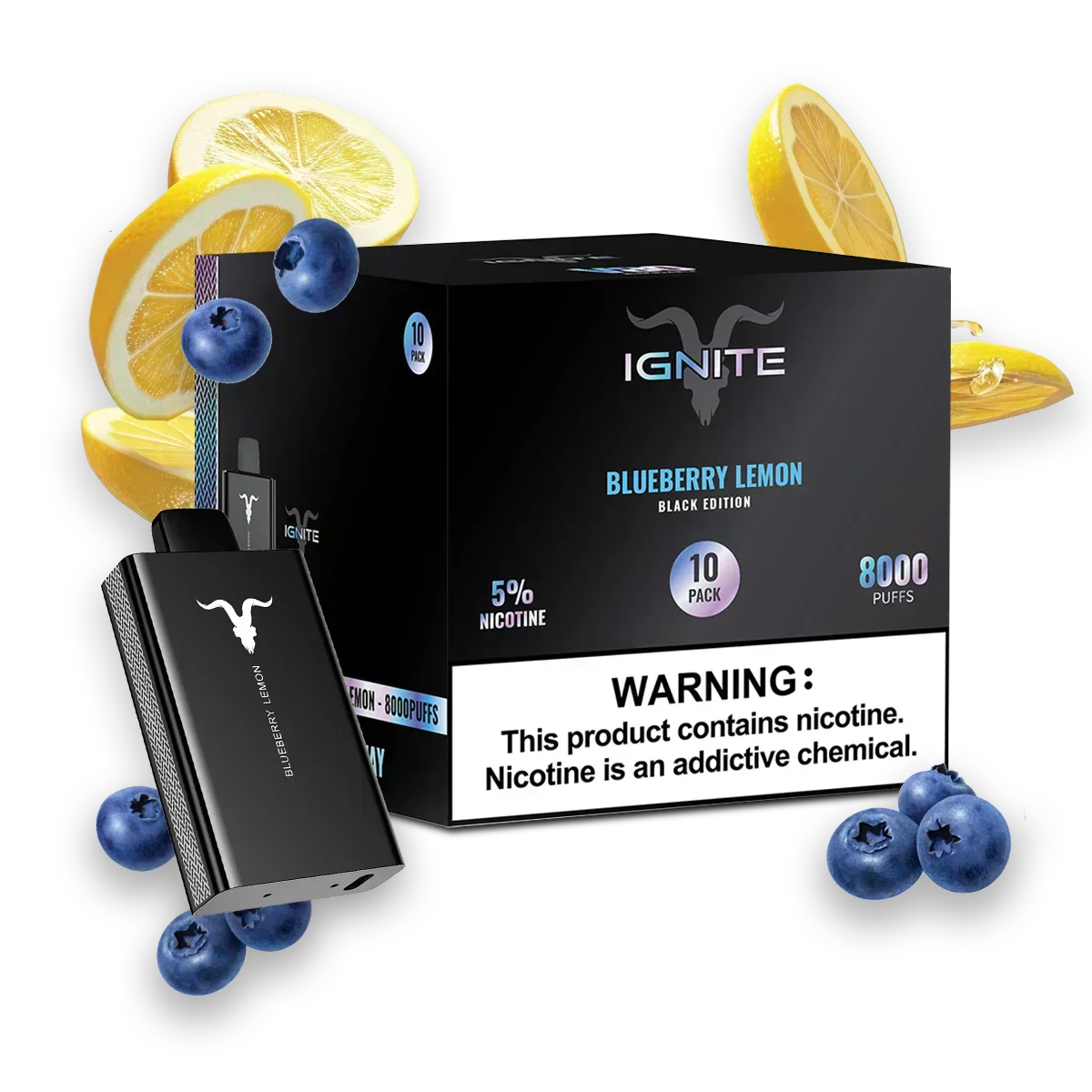 CAIXA COM 10 UNIDADES - IGNITE 8 MIL PUFFS! 🔥