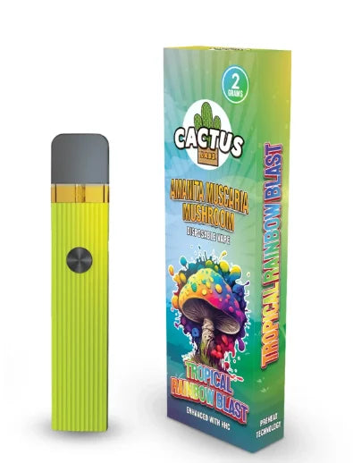 CACTUS 2000mg - Amanita Muscaria Mushroom - Pod Descartável THC - SATIVA - INDICA - HYBRID
