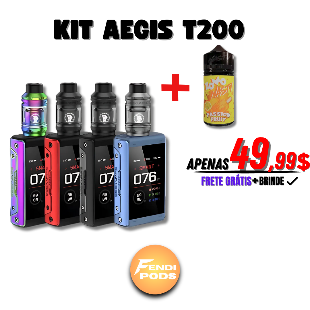 KIT AEGIS T200 + ESSÊNCIA DE BRINDE