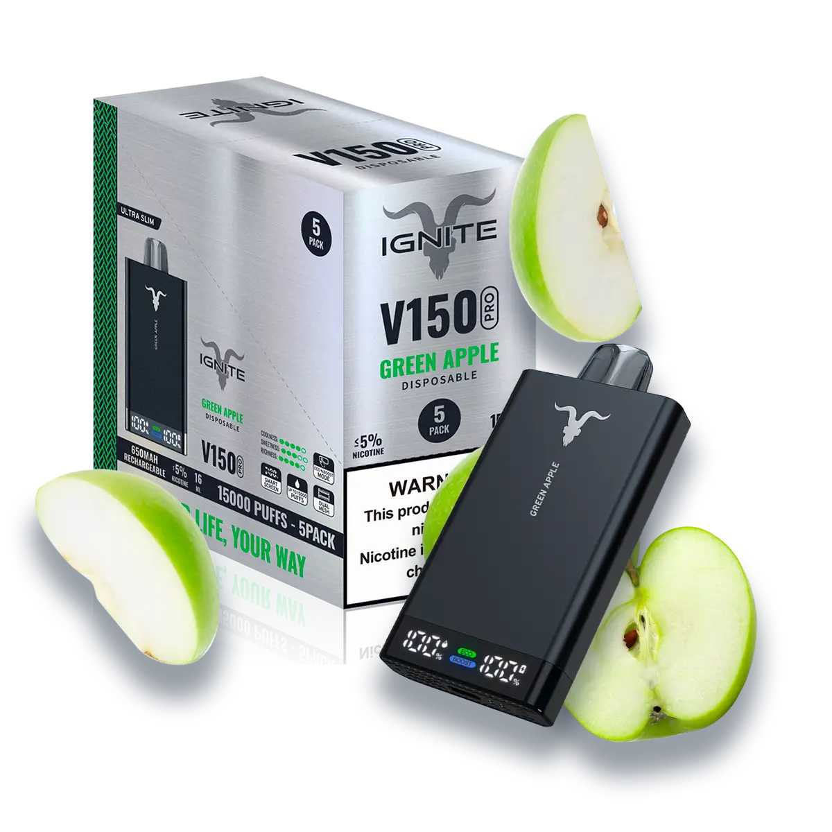 CAIXA COM 5 UNIDADES - IGNITE 15 MIL PUFFS! 🔥