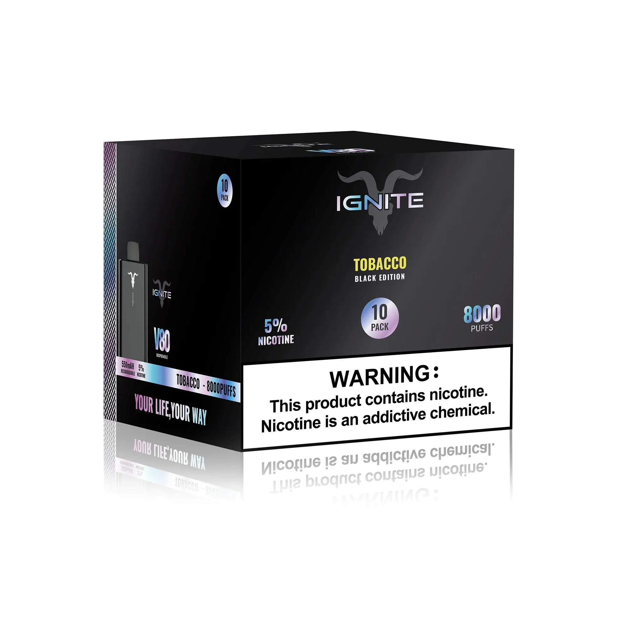 CAIXA COM 10 UNIDADES - IGNITE 8 MIL PUFFS! 🔥