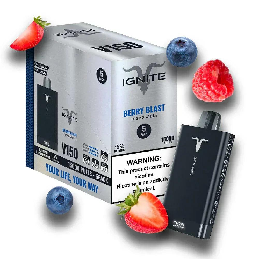 CAIXA COM 5 UNIDADES - IGNITE 15 MIL PUFFS! 🔥